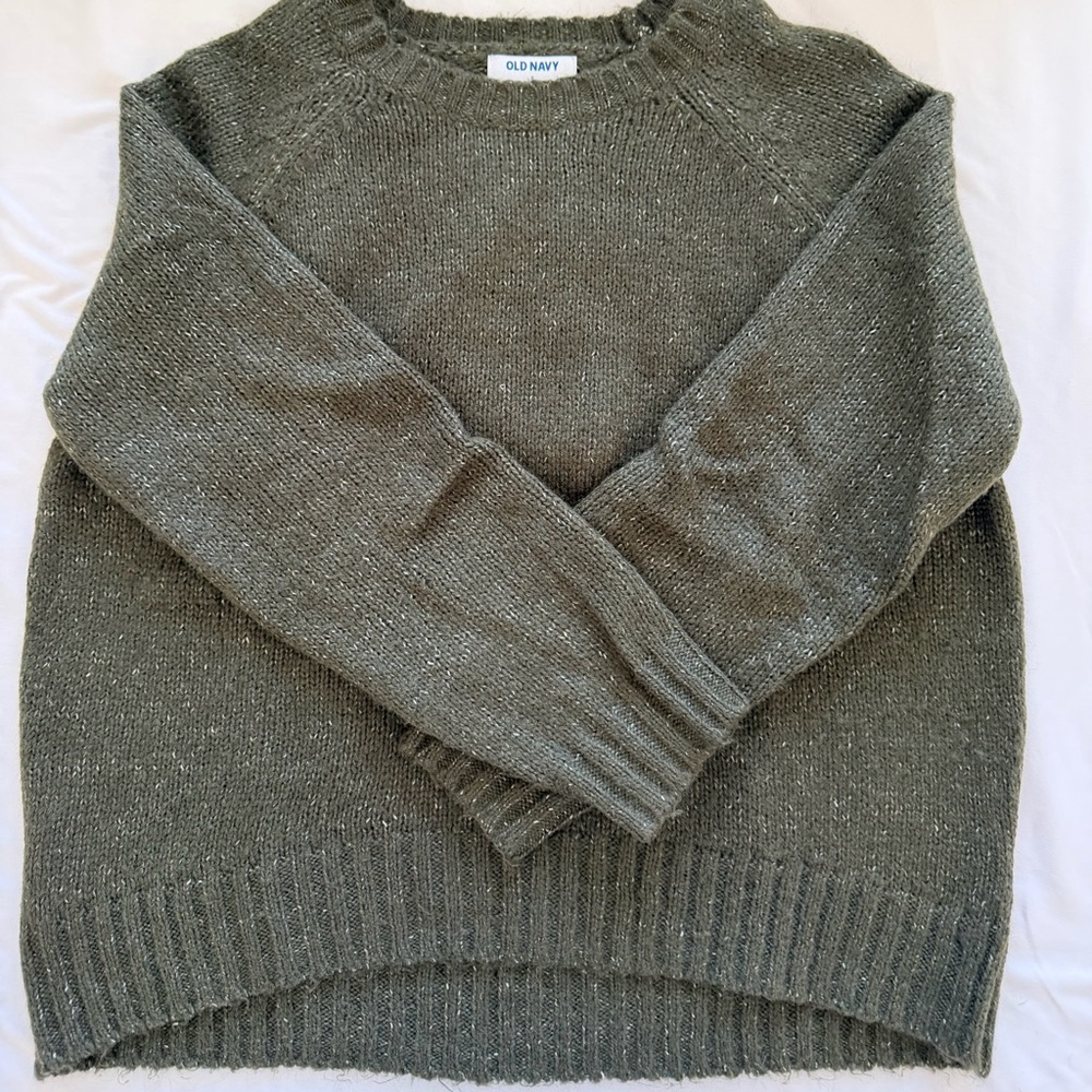 Old Navy Olive Knit Sweater